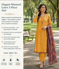 Elegant Mustard Lawn 3-Piece Suit